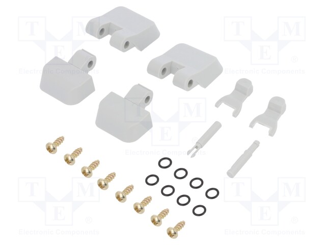 Set of hinges; ABS; Application: ZP240190105; Colour: light grey