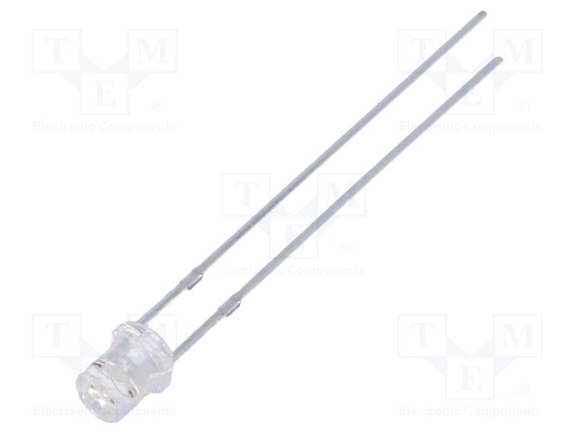 LED; 3mm; bipolar; yellow; 220÷330mcd; 140°; Front: flat