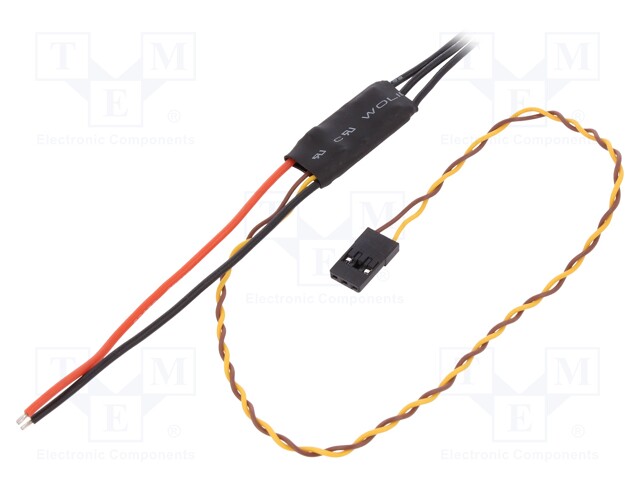 RC accessories: ESC; Nano; 3.7÷7.4VDC; 26x12.5mm; 7g; Ioper: 6A