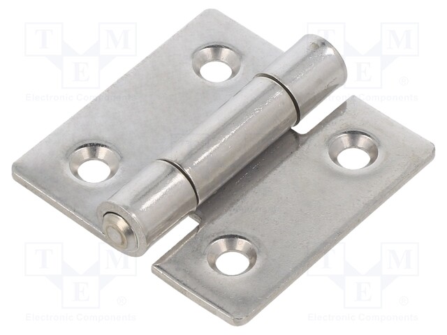 Hinge; Width: 50mm; stainless steel; H: 50mm