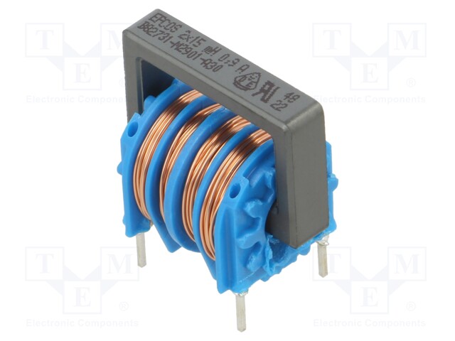 Inductor: common mode; THT; 15mH; 900mA; 600mΩ; -40÷125°C; ±30%