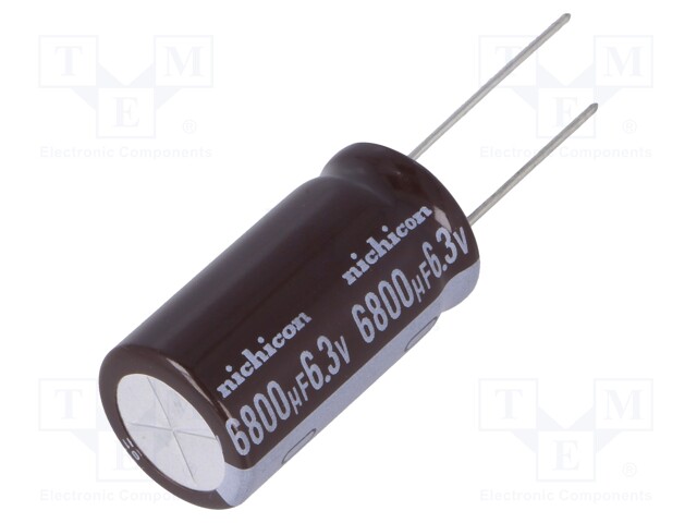 Capacitor: electrolytic; low impedance; THT; 6800uF; 6.3VDC; ±20%