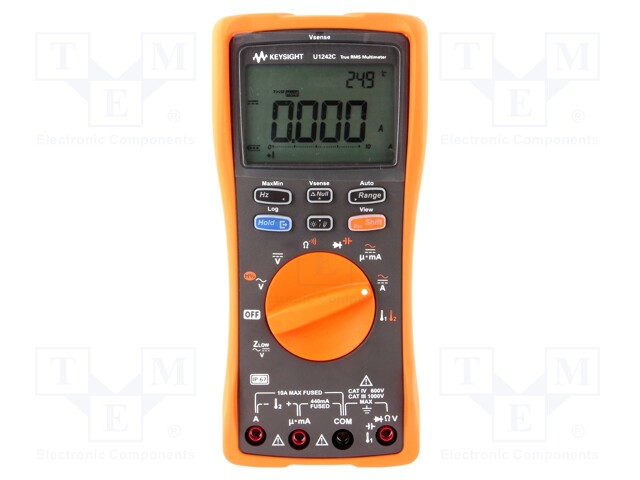 Digital multimeter; LCD 4,5 digit (10000); True RMS AC; IP67