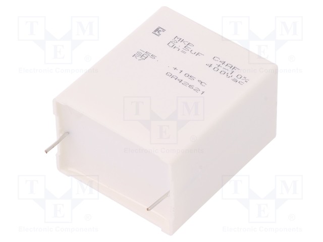 Capacitor: polypropylene; 2.5uF; ESR: 4.3mΩ; C4AF; THT; ±10%; 400VDC