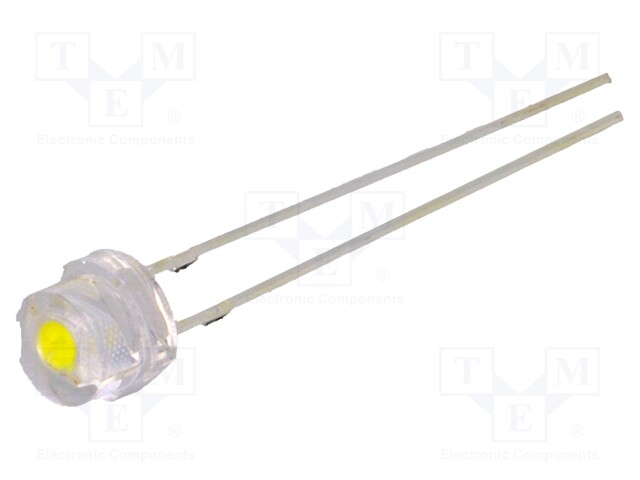 LED; 4.8mm; white cold; 5800÷7000mcd; 20÷21lm; 140°; 2.9÷3.6V; THT