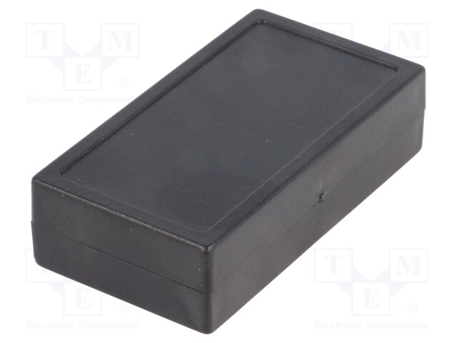 Enclosure: multipurpose; X: 34.5mm; Y: 63.5mm; Z: 16mm; ABS; black