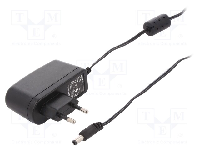 Power supply: switched-mode; 9VDC; 2A; Out: 5,5/2,5; 18W; Plug: EU