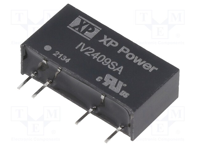 Converter: DC/DC; 1W; Uin: 24V; 9VDC; Iout: 112mA; SIP; 19.5x6x9.5mm