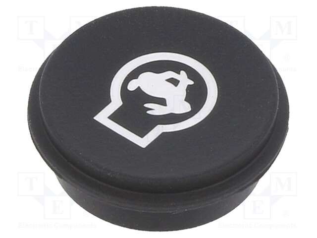 Button; Ø21mm; Pushbutton: round; black; 09