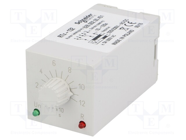 Timer; 10÷120s; DPDT; 230VAC/5A; 220÷230VAC; 220÷230VDC; undecal