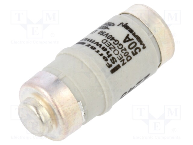 Fuse: fuse; gG; 50A; 400VAC; 250VDC; industrial; D02