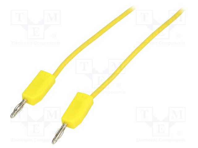 Test lead; 1m; yellow; Cond.cross sec: 0.5mm2