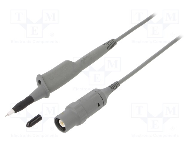 Probe: for oscilloscope; 0÷300MHz; 10: 1; 1.1ns; 10÷30pF; grey; 1.2m