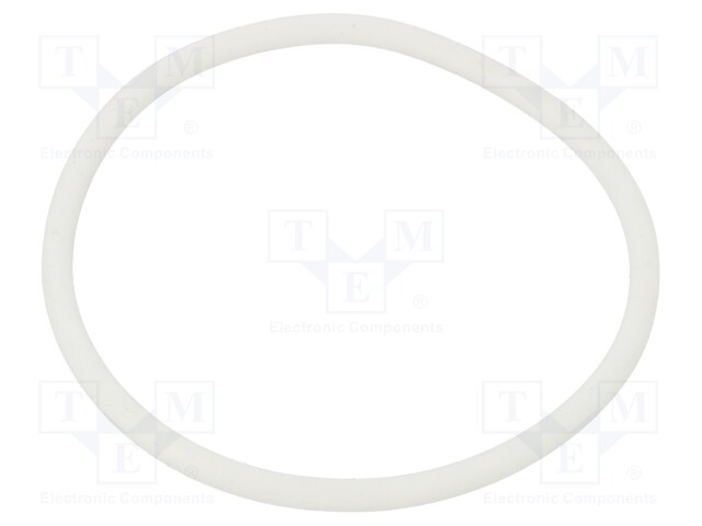 O-ring gasket; silicone; Thk: 3mm; Øint: 57mm; white; -60÷160°C