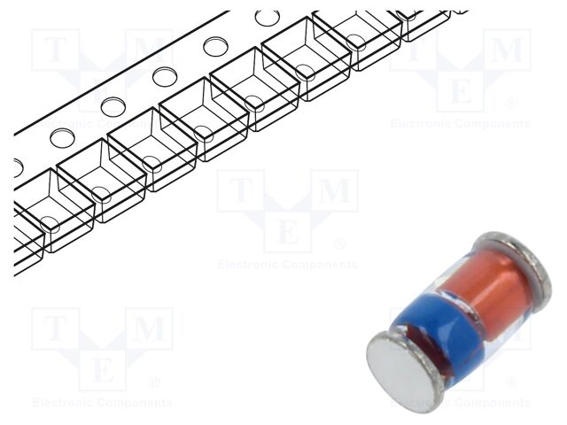 Diode: Zener; 1W; 3.3V; SMD; DL41; single diode; 1.38A