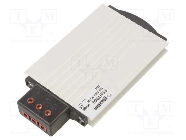 Heater; 50W; 100÷250V; IP20; DIN rail; 148x80x27mm