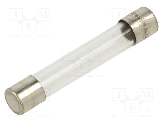 Fuse: fuse; quick blow; 200mA; 500VAC; glass; 5x30mm; brass; 530.600