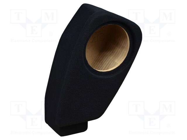 Car loudspeaker enclosure; MDF; black; textil; 8l; 200mm; 217mm