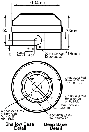 Signaller: lighting; flashing light; blue; Series: X195; 15÷28VDC