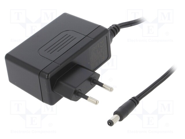 Power supply: switched-mode; 5VDC; 6A; Out: 5,5/2,1; 30W; Plug: EU
