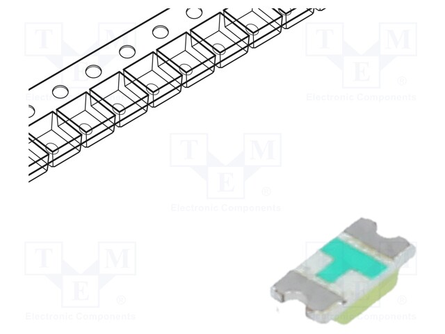 LED; SMD; 1206; white cold; 500÷700mcd; 8000-18000K; 140°; 20mA