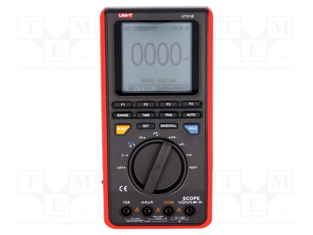 Digital multimeter; LCD 60x60mm,graphical,with a backlit; 8bit