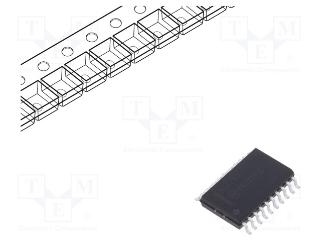 IC: digital; 3-state,8bit I/O port,bus transceiver; Channels: 8