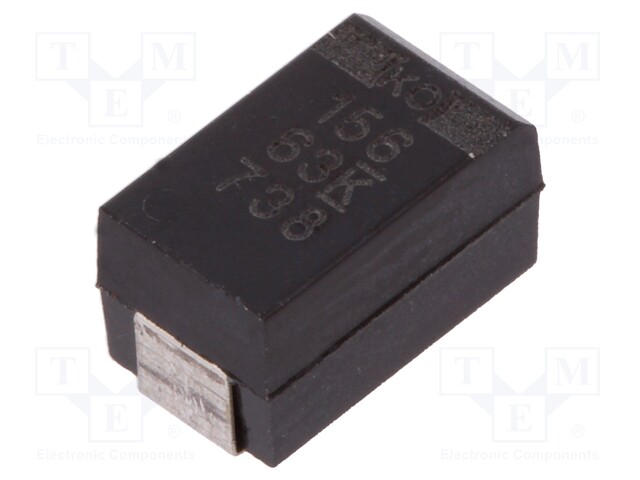 Capacitor: tantalum-polymer; 15uF; 63VDC; Case: X; 2917; ESR: 150mΩ