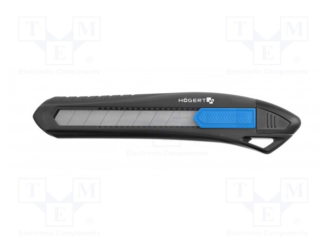 Knife; carton,textiles,universal; 18mm; Handle material: plastic