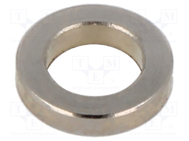 Spacer sleeve; 6.2mm; cylindrical; brass; nickel; Out.diam: 2mm