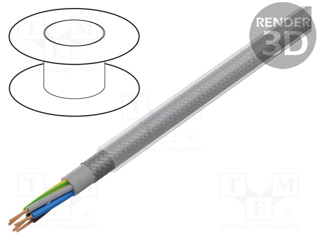 Wire; ÖLFLEX® CLASSIC 100 SY; 4G2.5mm2; PVC; transparent; CPR: Eca