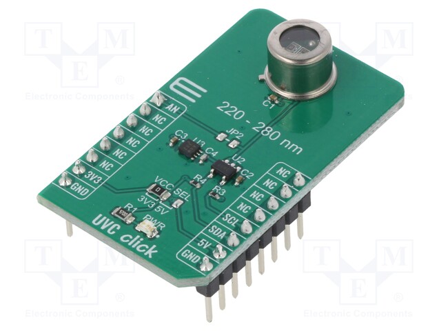 Click board; UVC diode; I2C,analog; GUVC-T21GH; 3.3/5VDC