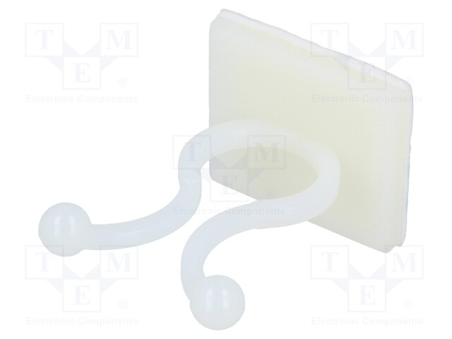 Cable clips; ØBundle : 10mm; polyamide; natural; UL94V-2; H: 30mm