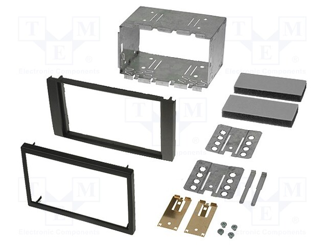 Radio mounting frame; Ford; 2 DIN; anthracite