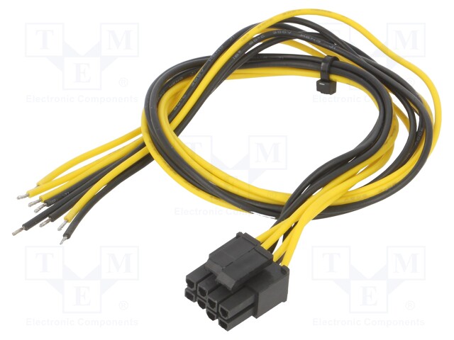 Cable: mains; EPS 8pin female,wires; 0.45m