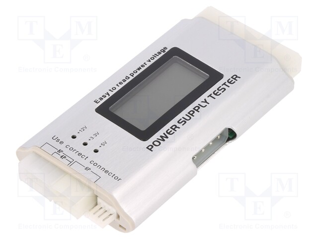 PC accessories: ATX power supply tester; Molex; Features: PnP