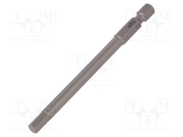 Screwdriver bit; Allen hex key; HEX 5mm; Overall len: 90mm