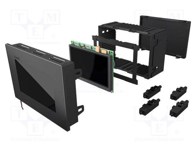 Enclosure: panel; X: 144mm; Y: 96mm; Z: 5mm; ABS + PC,PPO; black