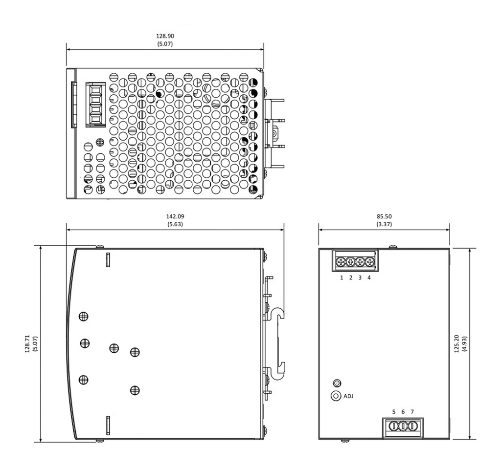 Power supply: switched-mode; for DIN rail; 480W; 24VDC; 20A; 3kV