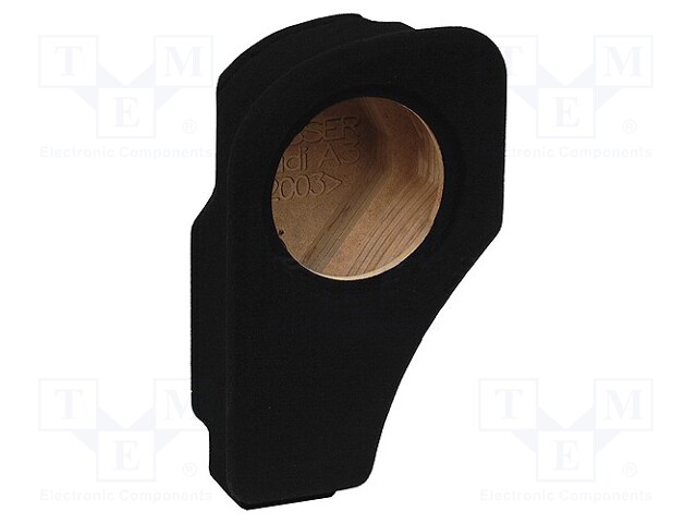 Car loudspeaker enclosure; MDF; black; textil; 8l; 200mm; 217mm