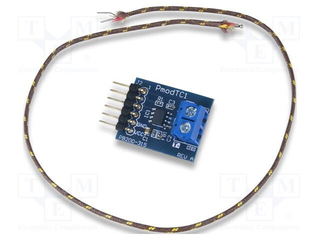 Pmod module; thermocouple; SPI; MAX31855K; Pmod connector,screw