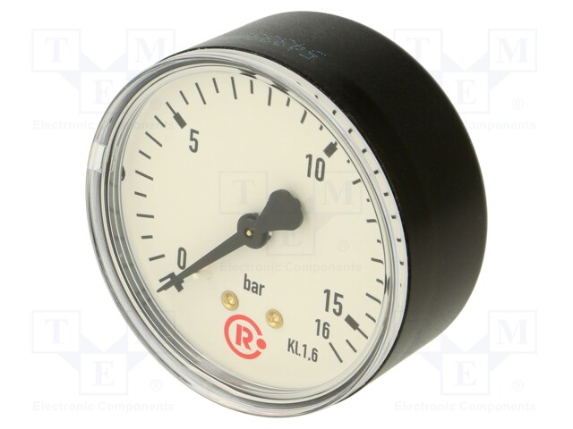 Manometer; 0÷16bar; 63mm; non-aggressive liquids,inert gases