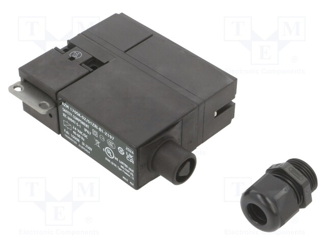 Safety switch: bolting; AZM 170; NC x3; IP67; plastic; black; 24VDC