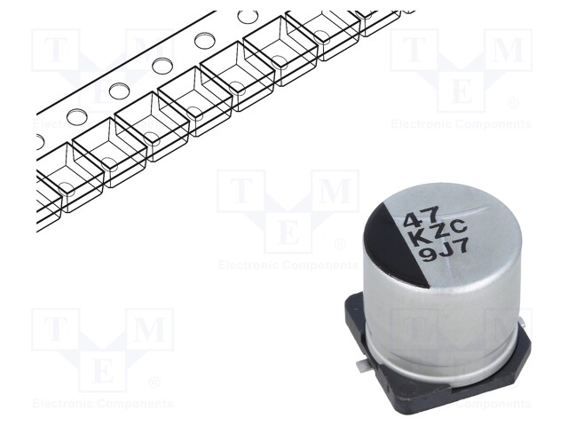 Capacitor: hybrid; 47uF; 80VDC; ESR: 36mΩ; ZC; SMD; ±20%; -55÷125°C