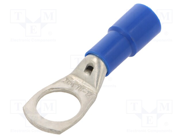 Tip: ring tube; M12; Ø: 13mm; 16mm2; crimped; for cable; insulated