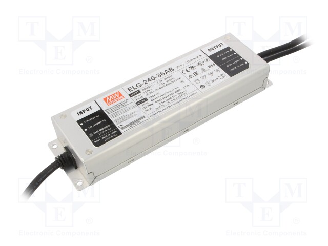 Power supply: switched-mode; LED; 239.76W; 36VDC; 33.5÷38.5VDC