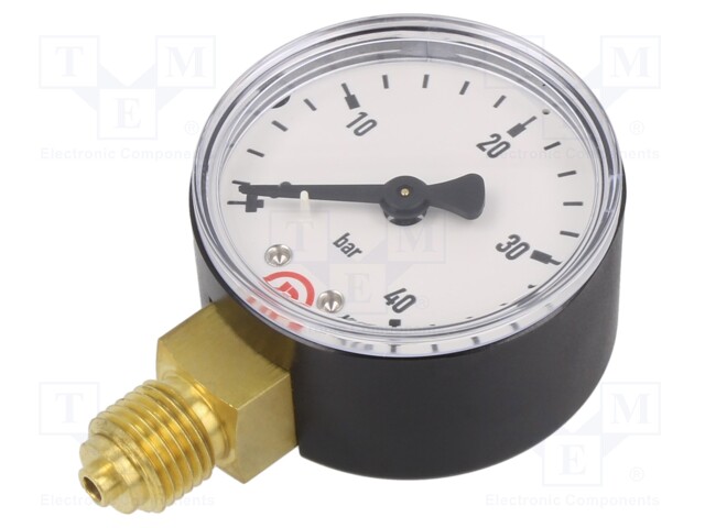 Manometer; 0÷40bar; 50mm; non-aggressive liquids,inert gases