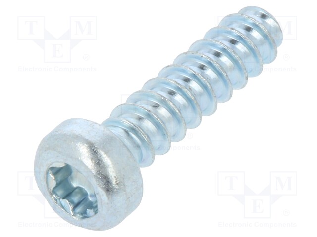 Screw; 3x12; Head: cheese head; Torx®; steel; zinc; Size: TX10