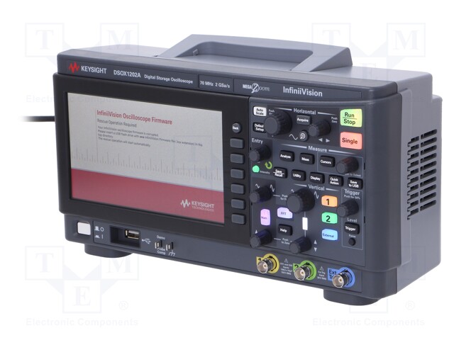 Oscilloscope: digital; Band: ≤70MHz; Channels: 2; 1Mpts; 2Gsps