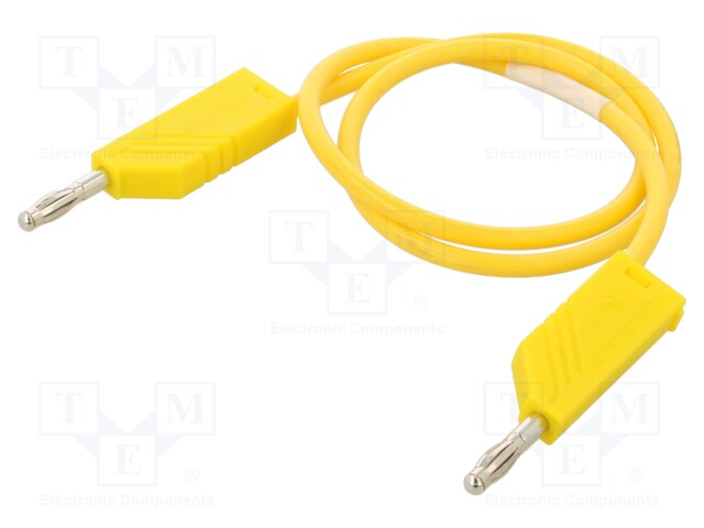 Test lead; 60VDC; 16A; 4mm banana plug-4mm banana plug; Len: 0.5m